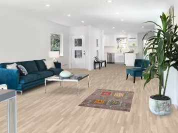 Gray Wool Kazak Handmade Foyer Rug 3x4