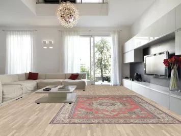 Distressed Wool Tabriz Area Rug 10x13