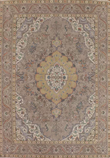 Vintage Tabriz Persian Area Rug 10x12