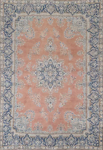 Vintage Kerman Persian Living Room Rug 7x10