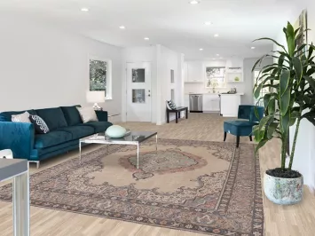 Distressed Wool Tabriz Persian Area Rug 8x11