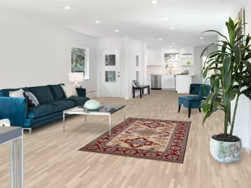 Geometric Kazak Oriental Foyer Rug 4x7