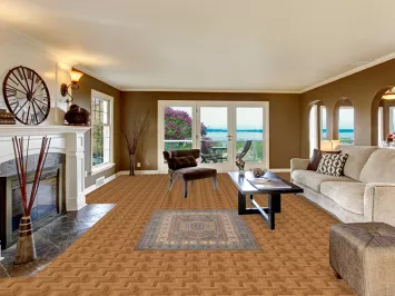 Geometric Kazak Accent Rug 4x6