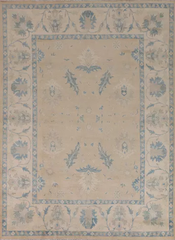 Mute Color Wool Oushak Oriental Area Rug 8x10