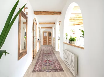 Handmade Gray Kazak Oriental Runner Rug 3x20