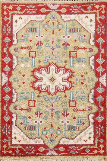 Handmade Wool Kazak Indian Accent Rug 2x3