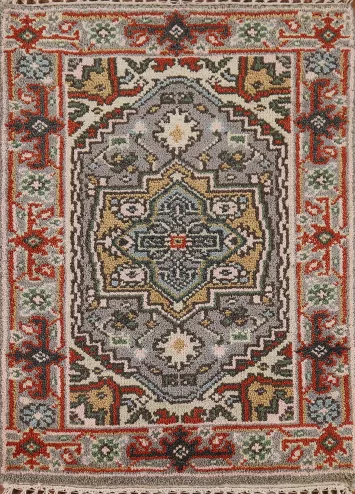 Gray Heriz Serapi Indian Foyer Rug 2x3