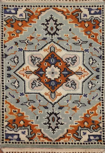Geometric Kazak Indian Foyer Rug 2x3