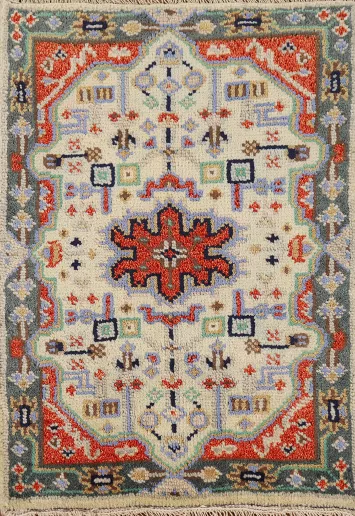 Geometric Kazak Indian Accent Rug 2x3