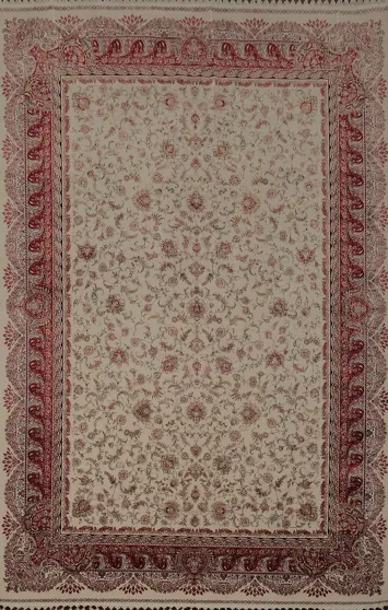 All-Over Floral Qum Living Room Area Rug 7x10