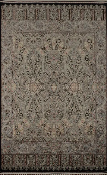 Traditional Qum Turkish Living Room Rug 7x10