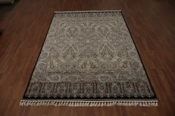 Traditional Qum Turkish Living Room Rug 7x10