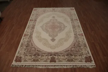 Traditional Qum Turkish Area Rug 7x10