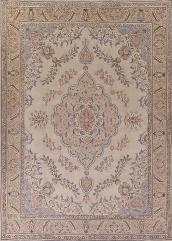 Handmade Floral Tabriz Persian Area Rug 10x13