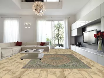 Traditional Floral Kashan Persian Area Rug 10x13