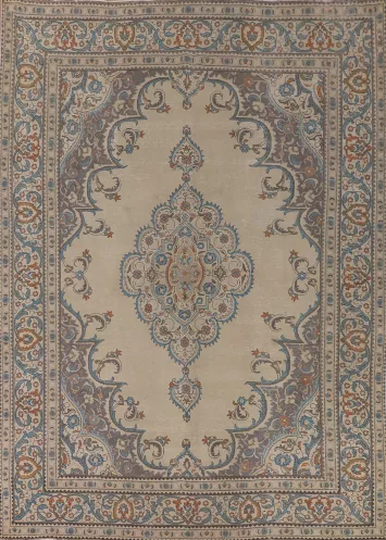 Vintage Tabriz Persian Area Rug 10x13