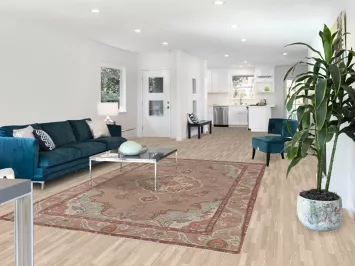 Vintage Wool Tabriz Persian Area Rug 6x10