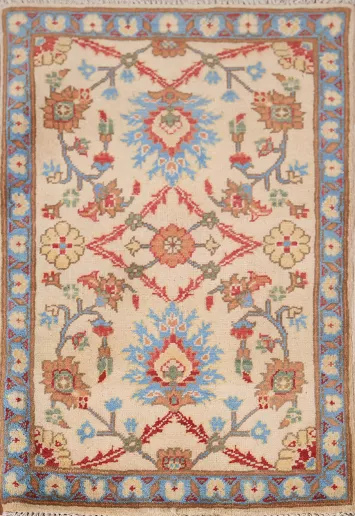 Handmade Wool Kazak Oriental Accent Rug 2x3