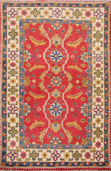 Handmade Wool Kazak Oriental Rug 2x3