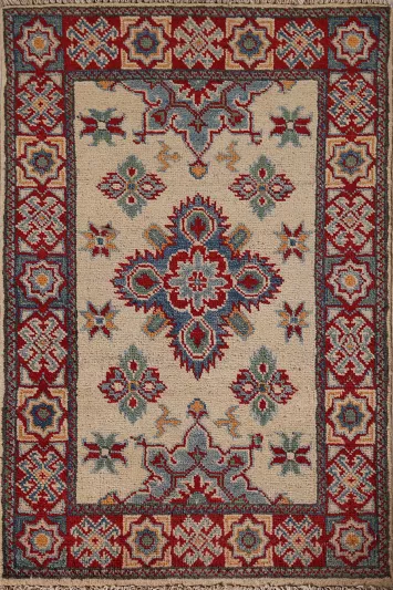 Geometric Kazak Handmade Accent Rug 2x3