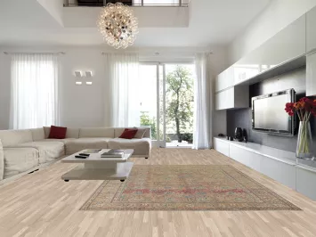 Distressed Floral Tabriz Persian Area Rug 10x13