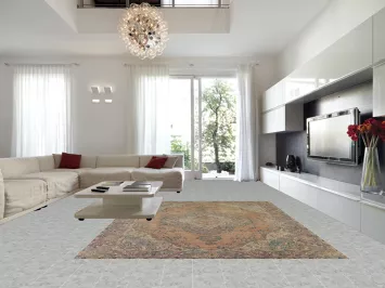 Distressed Wool Tabriz Persian Area Rug 10x13