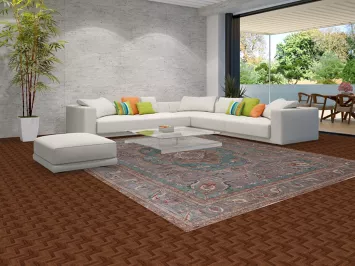 Gray Geometric Tabriz Persian Area Rug 10x13