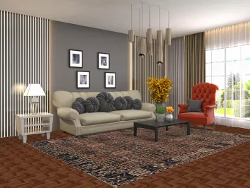 Garden Design Bakhtiari Persian Area Rug 7x10