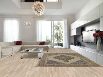 Distressed Geometric Tabriz Persian Area Rug 10x13