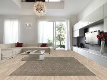 Distressed Wool Tabriz Persian Area Rug 10x13