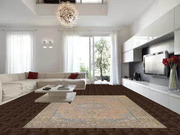 Vintage Wool Najafabad Persian Area Rug 10x13