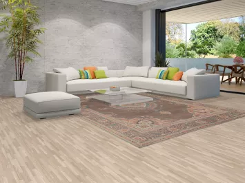 Brown Geometric Tabriz Persian Area Rug 9x12