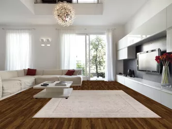 Muted Distressed Wool Tabriz Persian Area Rug 10x13