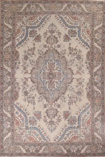 Handmade Wool Tabriz Persian Area Rug 10x13