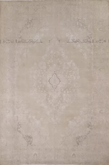 Distressed Muted Tabriz Persian Area Rug 8x11
