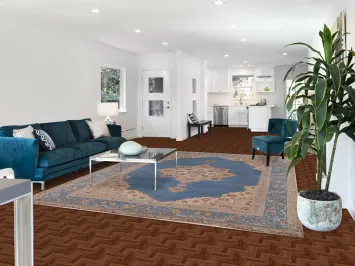 Blue Handmade Wool Tabriz Persian Area Rug 8x11