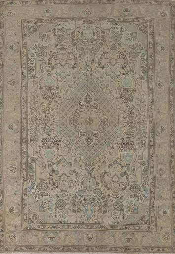 Vintage Wool Tabriz Persian Area Rug 8x11