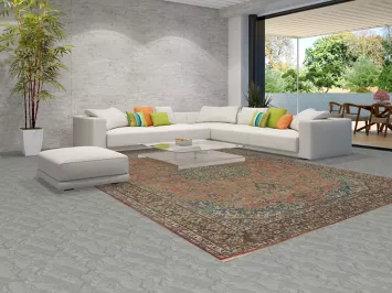 Vintage Floral Kashan Persian Area Rug 10x13