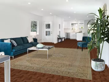 Traditional Muted Kashan Persian Area Rug 8x11