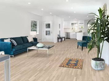 Blue Geometric Kazak Oriental Foyer Rug 2x3