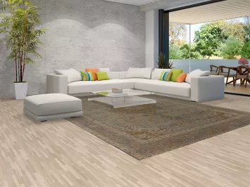 Distressed Floral Tabriz Persian Area Rug 10x13