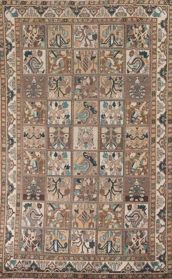 Garden Design Bakhtiari Persian Area Rug 7x10