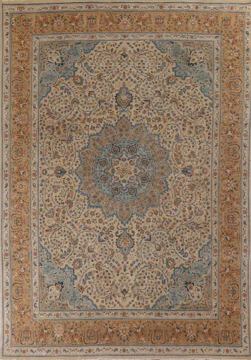 Handmade Floral Tabriz Persian Area Rug 10x13