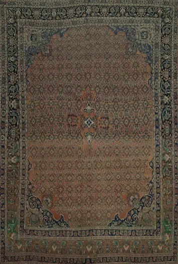 Warm Rich Tones Bidgar Persian Area Rug 10x13 for Elegant Interiors