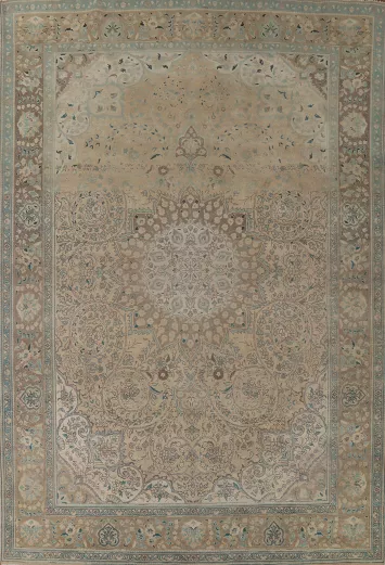 Distressed Handmade Tabriz Persian Area Rug 10x13