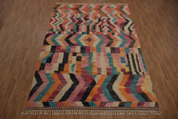 Bring Energy to Your Space with our Plush Moroccan Area Rug 9x13