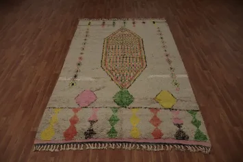Exquisite Tribal Moroccan Area Rug 6x10 Perfect for Eclectic Spaces