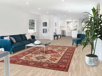 Handmade Wool Kazak Oriental Area Rug 6x10