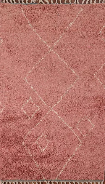 Handmade Wool Moroccan Accent Rug 3x5