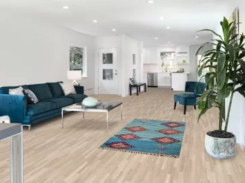 Plush Geometric Blue Moroccan Accent Rug 3x6